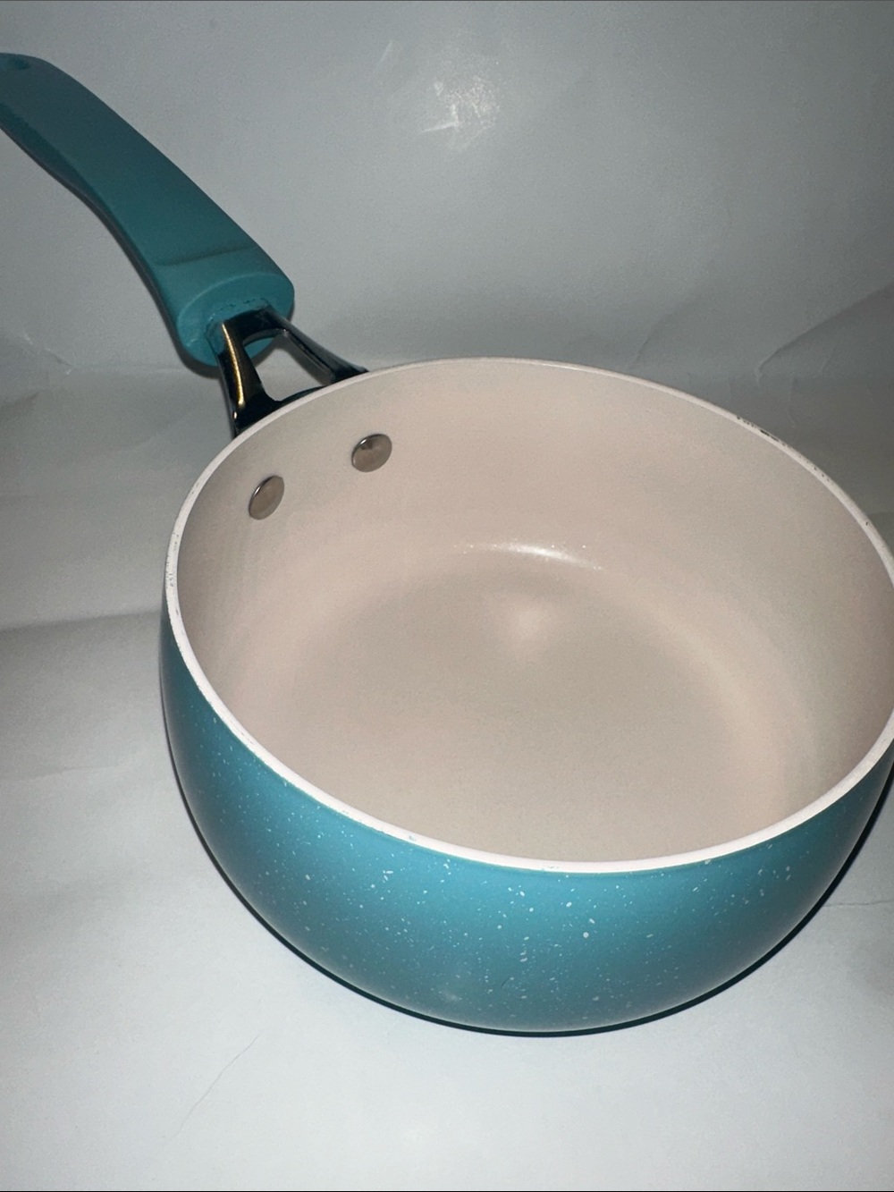 Aqua Ceramic Nonstick Saucepan Dolly Parton collection 2 quart aluminum
